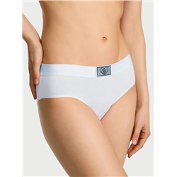 Logo Cotton Heart Shine Patch Hiphugger Panty