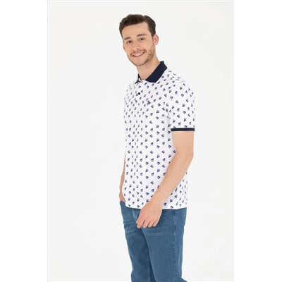 Erkek Beyaz Polo Yaka Tişört