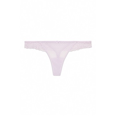 Tanga encaje cintura lila