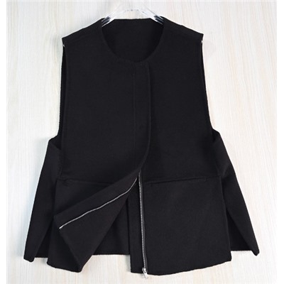 Женский жилет из шерсти с круглым вырезом  КО*С