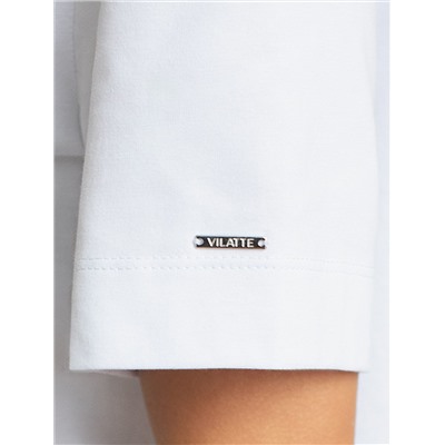 Свободная футболка с принтом из премиального хлопка с эластаном