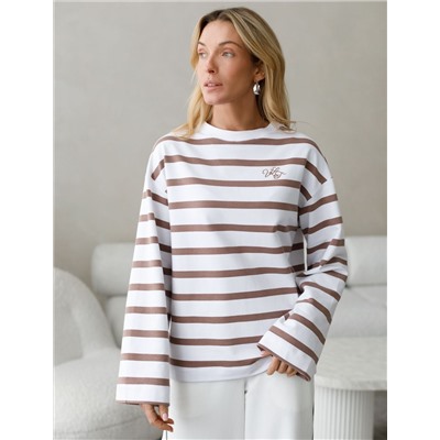 Свитшот  из тонкого премиального футера с эластаном