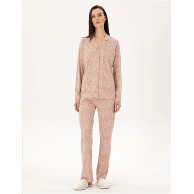 Vizon Gömlek Pijama Takımı