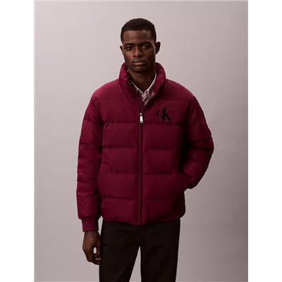 Chenille Monogram Puffer Jacket