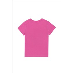 Erkek Çocuk Pembe Bisiklet Yaka Tişört