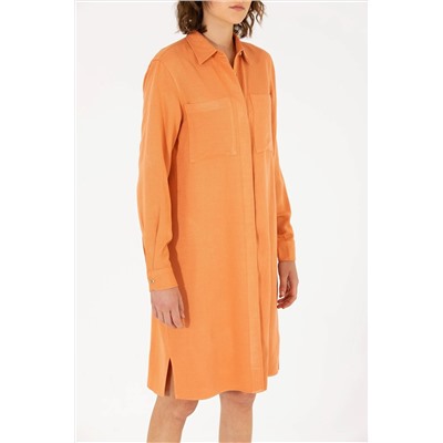 Kadın Kiremit Dokuma Elbise