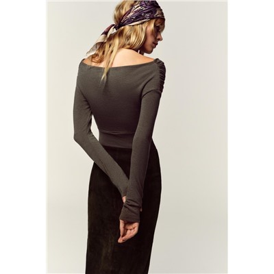 TOP DRAPEADO ESCOTE CRUZADO