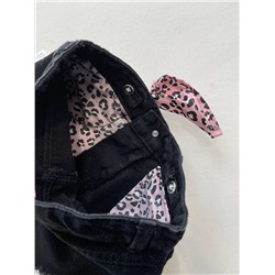 Детские черные  шорты с потёртостями