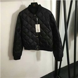 MaxMar* новый логотип с буквенной пуговицей и ромбовидной шотландкой, теплая куртка-пуховик с длинными рукавами из 90% белого утиного пуха, кремово-белый, черный, SML, [размер M; ширина плеч 44, обхват груди 114, длина рукава 61, длина одежды 55