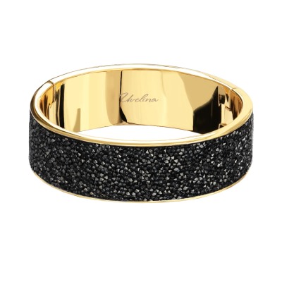 Браслет Галактика (кристаллы SW темно-серые; покрытие золото), Есть комплект