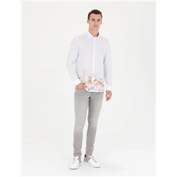 Açık Yeşil Regular Fit Uzun Kollu Gömlek