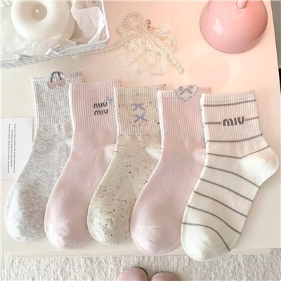 Хлопковые носки 5 пар для девочек. Супер качество!