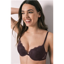 Sujetador push up encaje morado GORGEOUS