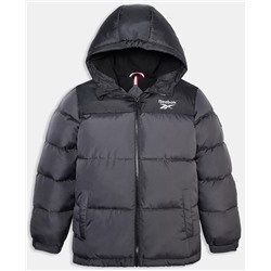 Reebok Big Boys Contrast Yoke Promo Long Sleeve Puffer Jacket