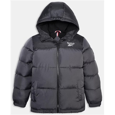 Reebok Big Boys Contrast Yoke Promo Long Sleeve Puffer Jacket
