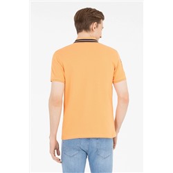Erkek Turuncu Basic Polo Yaka Tişört
