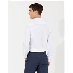 Beyaz Slim Fit Uzun Kollu Gömlek