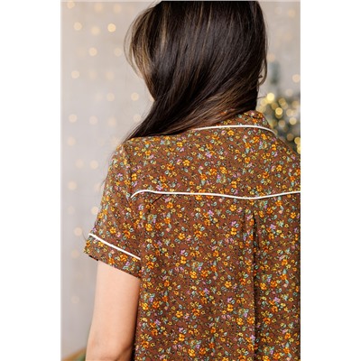 228 Пижама с рубашкой и шортами