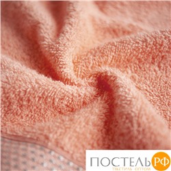 (13-1021) Полотенце Eleganta (Petek Crystal) 70х130 см Махра 390 г/м2, 13-1021 Светло-Розовый (Персиковый на бирке)