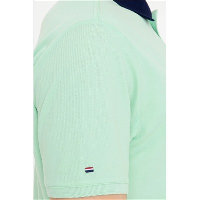 Erkek Mint Polo Yaka Tişört