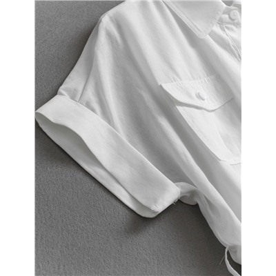 Женское льняное платье рубашка с ремнем   2 цвета