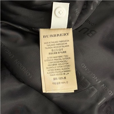 Женская куртка-ветровка в клетку контрастного цвета с капюшоном  Burberr*y