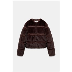 SHORT FAUX FUR COAT HEIQ XREFLEX™ SKI COLLECTION