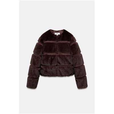 SHORT FAUX FUR COAT HEIQ XREFLEX™ SKI COLLECTION