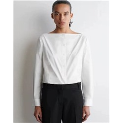 Узкая повседневная белая рубашка