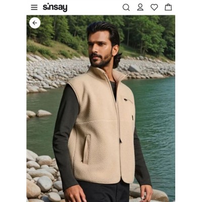 Теплый безрукавный жилет без рукавов из флиса