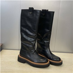 Женские широкие сапоги длиной до колена  ПРАД*А