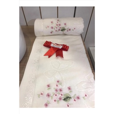 Özdilek Jasmin El-yüz Havlusu (2'li Krem)