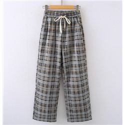 Женские универсальные повседневные брюки в клетку