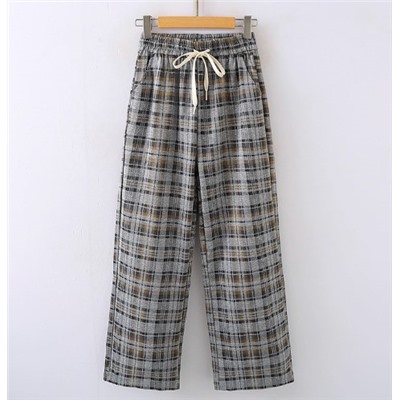 Женские универсальные повседневные брюки в клетку