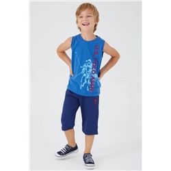 Erkek Çocuk Kobalt Mavi Pijama Takımı
