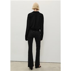 Jeans Fiona flare tiro medio