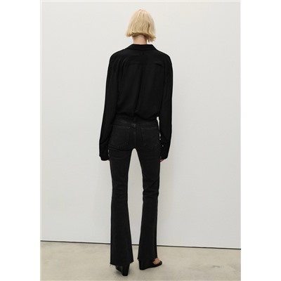 Jeans Fiona flare tiro medio