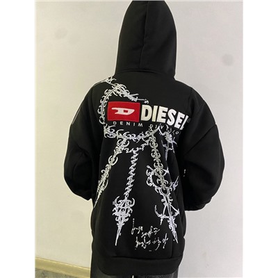 Модная толстовка на молнии унисекс  DIESE*L