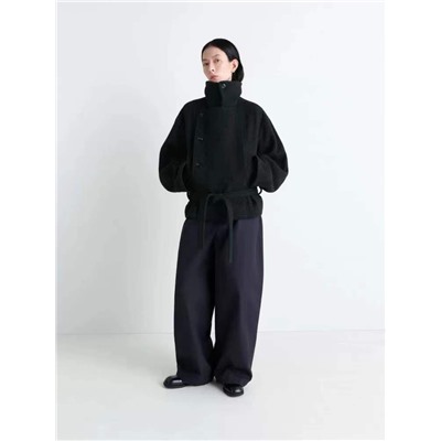 Шерстяное укороченное пальто  LEMAIR*E