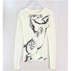 Удобная легкая принтованная футболка