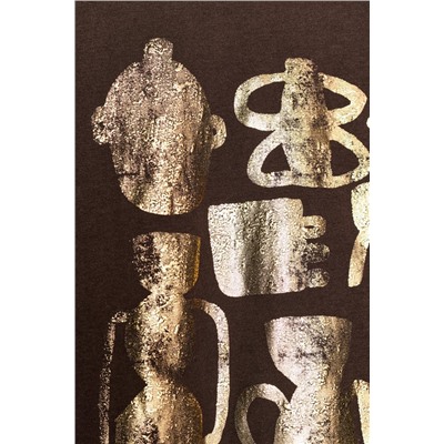 METALLIC SHORT SLEEVE T-SHIRT