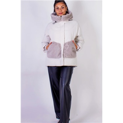 Зимняя куртка с капюшоном Меховая отделка арт.631