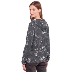 Damen Sweatshirt mit Blumen-Allover
