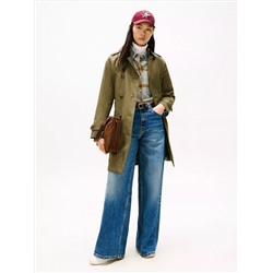 Double-Breasted Belted Trench Coat