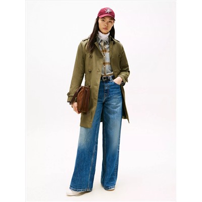 Double-Breasted Belted Trench Coat