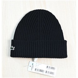 Осенне-зимняя теплая вязаная шапка ЛАКОСТ*Е