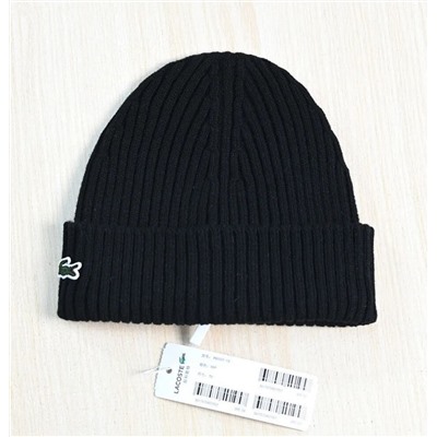 Осенне-зимняя теплая вязаная шапка ЛАКОСТ*Е