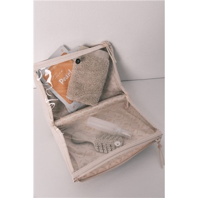 Neceser mediano cartera doble blanco