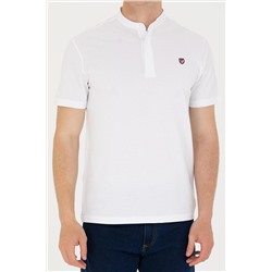 Erkek Beyaz Hakim Yaka Tişört