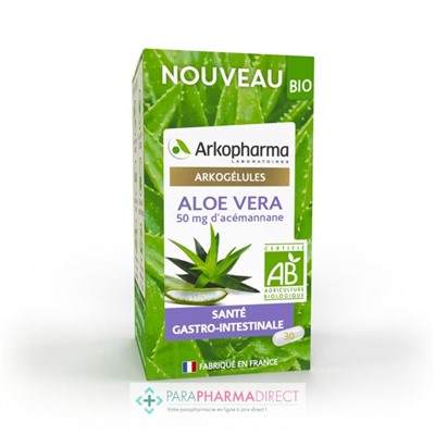 ArkoPharma ArkoGélules - Aloe Vera - Santé Gastro-Intestinale - BIO 30 gélules